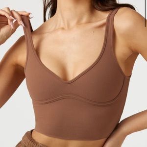 JOAH BROWN contour crop tank (S/M)